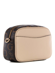 Жіноча сумка-кроссбоді Guess з логотипом 1159842635 (Бежевий/Коричневий One size)