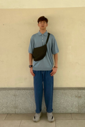 Сумка в сеточку от UNIQLO через плечо 1159842999 (Зеленый One size)