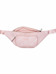Сумка MULTI ZIP FANNY PACK Guess бананка з логотипом 1159843934 Рожевий