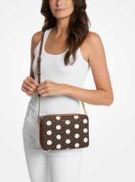 Женская сумка кроссбоди JET SET ITEM Michael Kors с принтом 1159844074 Коричневый
