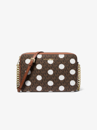 Женская сумка кроссбоди JET SET ITEM Michael Kors с принтом 1159844074 Коричневый