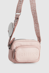 Женский набор Lya Mini Guess сумочка кроссбоди и кошелек для монет 1159844502 Розовый
