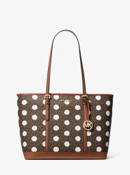 Женская сумка тоут Jet Set Travel Michael Kors с принтом 1159844519 Коричневый