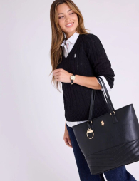 Женская сумка тоут U.S. Polo Assn 1159844739 Черный