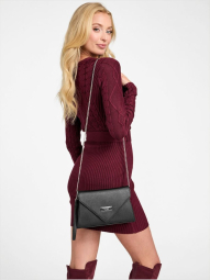 Стильный женский набор Guess сумка кроссбоди и кошелёк 1159845101 Черный