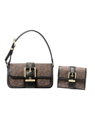 Женский набор Colby Michael Kors сумка на плечо и кошелек 1159845127 Коричневый