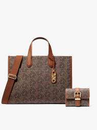 Женский комплект Michael Kors сумка тоут и кошелек 1159845140 Коричневый