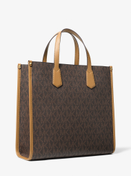 Женский комплект Michael Kors сумка тоут и кожаный кошелек 1159845165 Коричневый