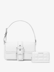 Женский кожаный набор Colby Michael Kors сумка на плечо и кошелек 1159845175 Белый