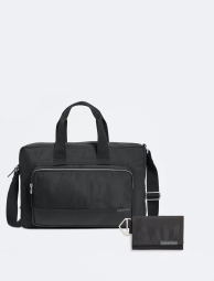 Набор Utility Calvin Klein сумка-портфель через плечо и кошелек 1159845560 Черный