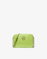 Набор Michael Kors кожаная сумка-кроссбоди и кошелек 1159845648 Салатовый