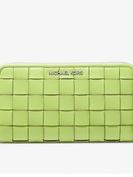 Набор Michael Kors кожаная сумка-кроссбоди и кошелек 1159845648 Салатовый
