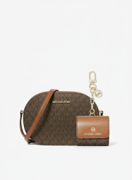 Женский набор Jet Set Travel Michael Kors кроссбоди и чехол для наушников 1159845661 Коричневый