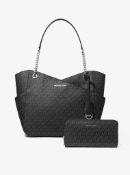 Женский набор Jet Set Michael Kors сумка и кошелек 1159845725 Черный