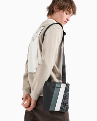 Набор из экокожи Armani Exchange сумка через плечо и кошелек 1159845912 Черный