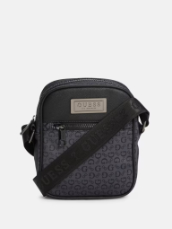 Сумка через плечо Logo Crossbody Guess с монограммой бренда 1159846013 Серый