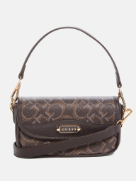 Сумка через плечо Yuna Mini Guess с принтом 1159846929 Коричневый