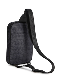 Сумка слинг Guess с принтом 1159846955 Черный/Серый