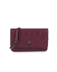 Женская кожаная сумка через плечо Lafayette Karl Lagerfeld Paris 1159847094 Бордовый