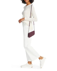 Женская кожаная сумка через плечо Lafayette Karl Lagerfeld Paris 1159847094 Бордовый