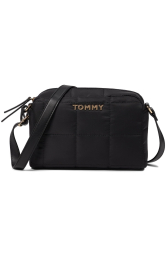 Стеганая сумка через плечо Tommy Hilfiger на молнии 1159848080 Черный