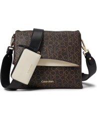 Женская сумка через плечо Chrome Calvin Klein с кошельком 1159849171 Коричневый