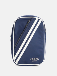 Сумка слинг Mens Striped Sling Guess с логотипом 1159849457 Синий