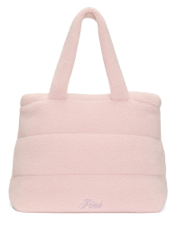 Плюшевая женская сумка-шоппер Victoria's Secret Pink на молнии 1159849953 Розовый