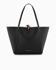 Двухсторонняя сумка шоппер Armani Exchange с кошельком 1159850198 Черный/Розовый