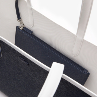 Двостороння сумка Lacoste з логотипом 1159851353 Синій/Білий