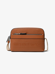 Мужская кожаная сумка кроссбоди Hudson Michael Kors в подарочной коробке 1159851935 Коричневый