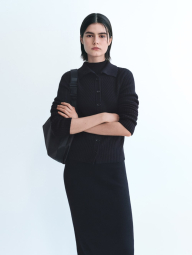 Сумка через плечо Messenger Shoulder UNIQLO на молнии 1159852094 Черный