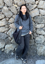 Сумка через плечо Messenger Shoulder UNIQLO на молнии 1159852094 Черный