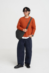 Сумка через плечо Messenger Shoulder UNIQLO на молнии 1159852095 Серый