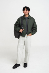 Сумка через плечо Messenger Shoulder UNIQLO на молнии 1159852095 Серый