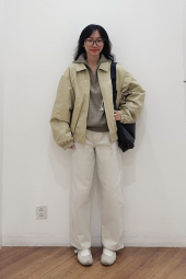 Сумка через плечо Messenger Shoulder UNIQLO на молнии 1159852095 Серый