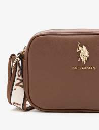Женская сумка кроссбоди U.S. Polo Assn с логотипом 1159852099 Коричневый