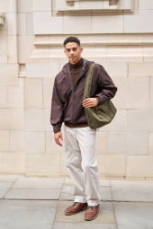 Объемная сумка через плечо Puffy Shoulder UNIQLO на утяжке 1159852165 Зеленый