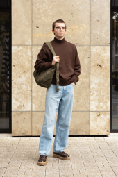 Объемная сумка через плечо Puffy Shoulder UNIQLO на утяжке 1159852165 Зеленый