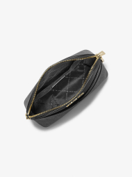 Женская кожаная сумка кроссбоди Jet Set Travel Michael Kors на молнии 1159852444 Черный