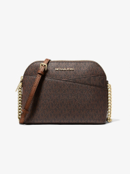 Женская сумка кроссбоди Travel Jet Set Travel Michael Kors с принтом 1159852457 Коричневый