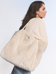 Женская сумка тоут Victoria's Secret из экомеха 1159852753 Молочный