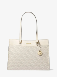 Жіноча сумка тоут Jet Set Michael Kors з принтом 1159854187 Молочний