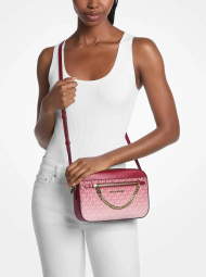 Жіноча сумка кроссбоді Michael Kors з принтом 1159854196 Рожевий