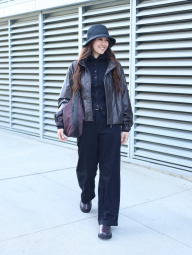 Сумка через плечо Messenger Shoulder UNIQLO на молнии 1159854345 Коричневый