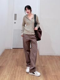 Сумка через плечо Messenger Shoulder UNIQLO на молнии 1159854345 Коричневый