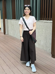 Сумка через плечо Messenger Shoulder UNIQLO на молнии 1159854345 Коричневый