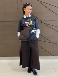 Сумка через плечо Messenger Shoulder UNIQLO на молнии 1159854345 Коричневый