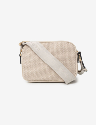 Женская твидовая сумка кроссбоди U.S. Polo Assn с логотипом 1159854542 Молочный