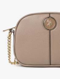 Женская сумка кроссбоди U.S. Polo Assn с логотипом 1159854555 Бежевый